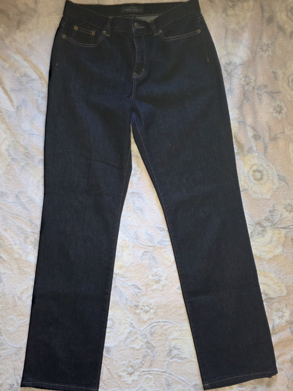 Lauren Ralph Lauren Dark Indigo Classic Straight-Leg Jeans